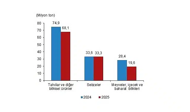 Bitkisel Üretim İstatistikleri, 2025
