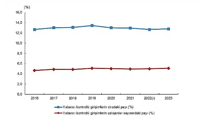 Yabancı Kontrollü Girişim İstatistikleri, 2023