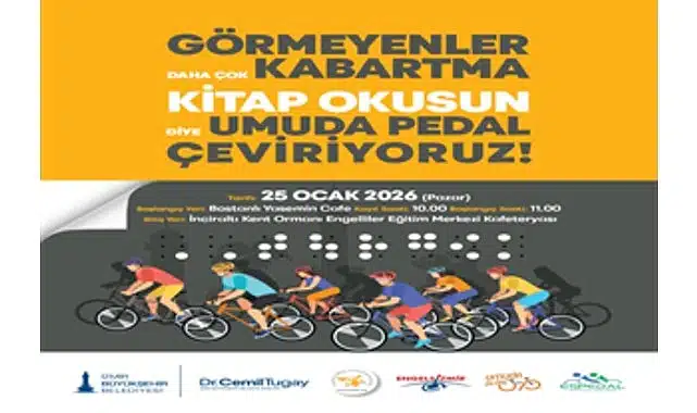 İzmir’de görme engelliler için farkındalık sürüşü