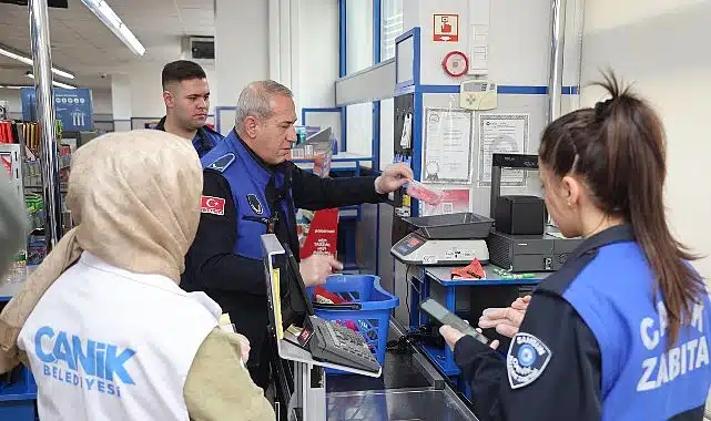 Canik Zabıtası Göz Açtırmıyor: Marketlere Sıkı Denetim