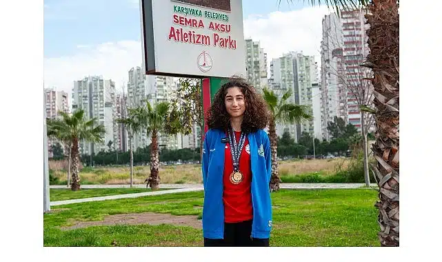 Karşıyaka’nın genç atleti Türkiye’nin zirvesinde!