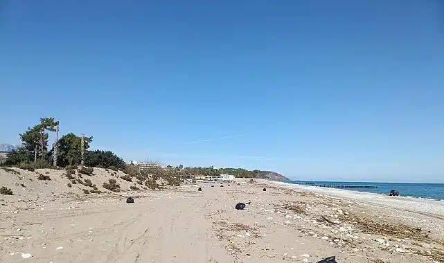 Sahillerde temizlik çalışması