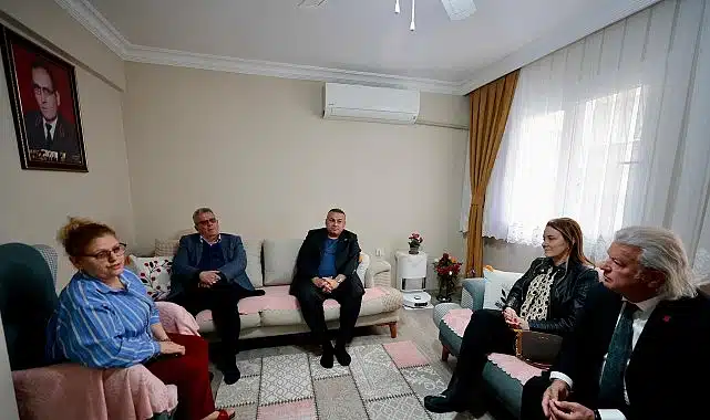 Başkan Mutlu’dan şehit eşine anlamlı ziyaret