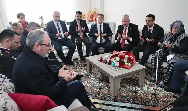 Başkan Pehlivan, şehit ailelerini ziyaret etti, “Başımızın tacısınız”