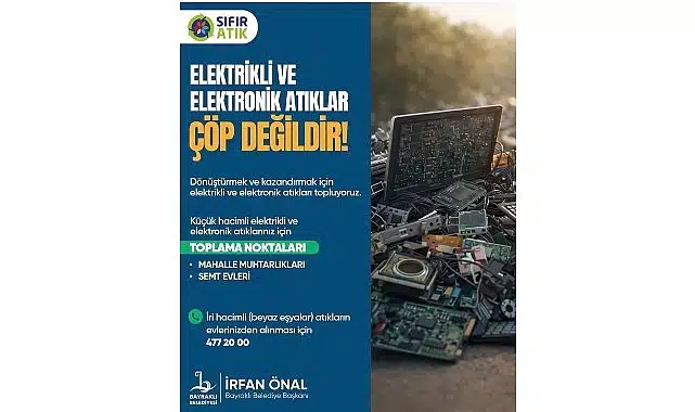 Bayraklı’da Elektronik Atıklar Çöpe Gitmiyor