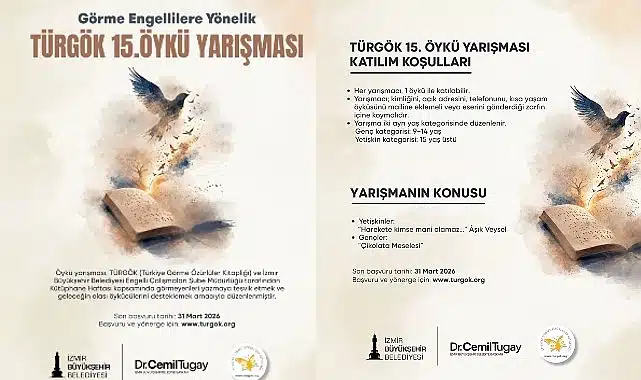 Görme engellilere yönelik TÜRGÖK 15. Öykü Yarışması başlıyor