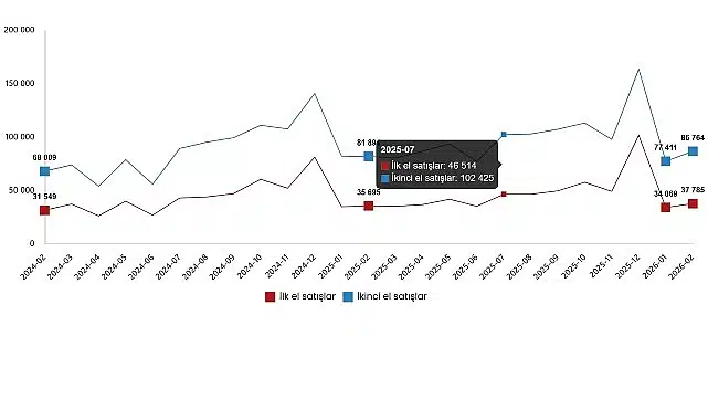 Konut ve İş Yeri Satış İstatistikleri, Şubat 2026
