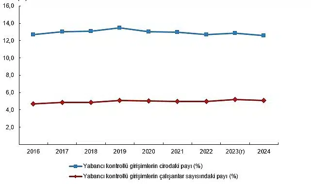 Yabancı Kontrollü Girişim İstatistikleri, 2024